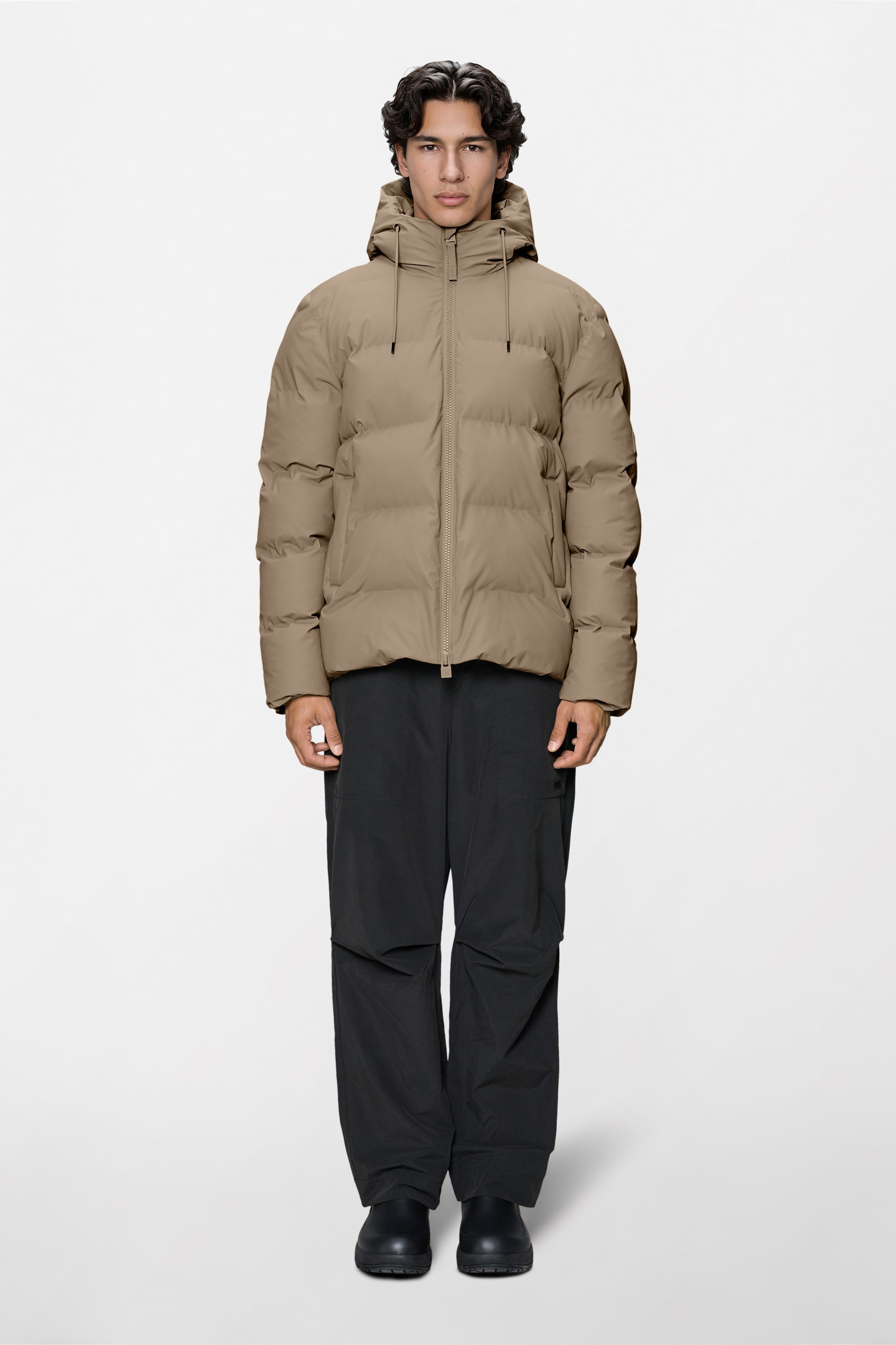 RAINS Alta Puffer Jacket Beige Jacket