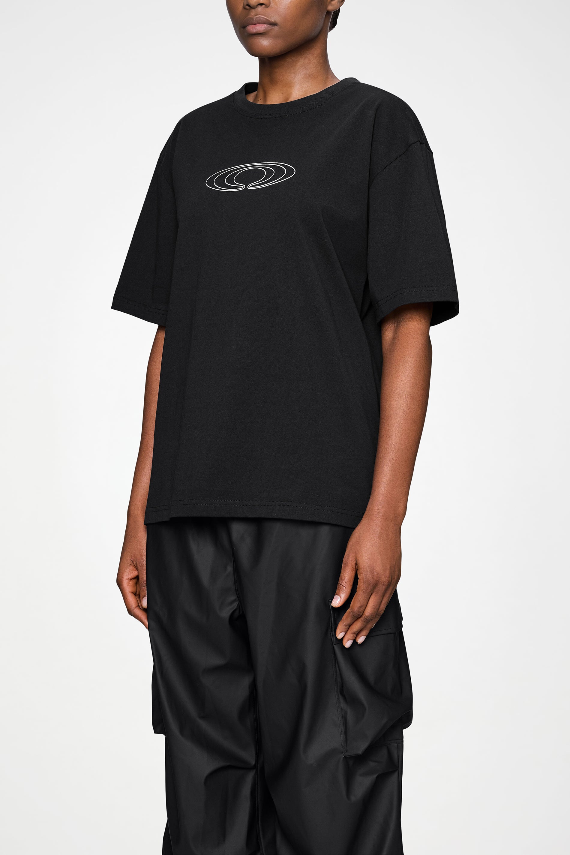 RAINS Classic T-shirt Splash Black Short Sleeve