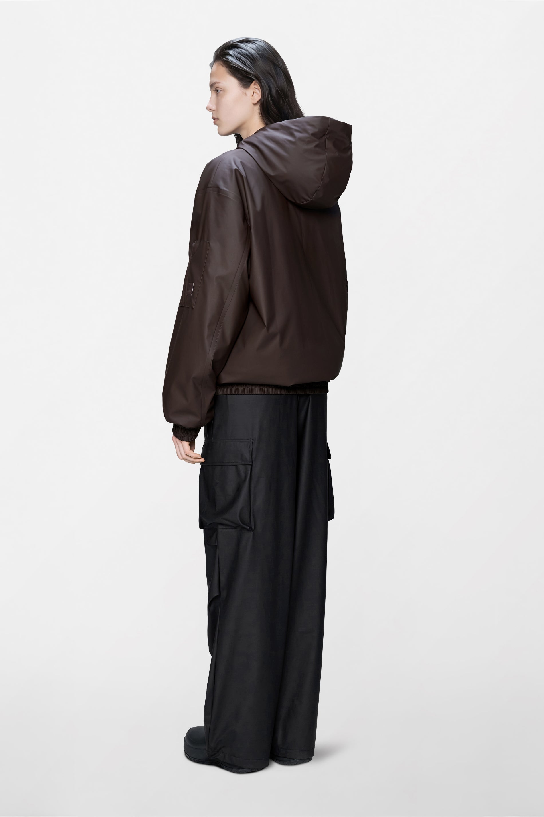 RAINS Lohja Insulated Bomber Jacket Bark Jacket