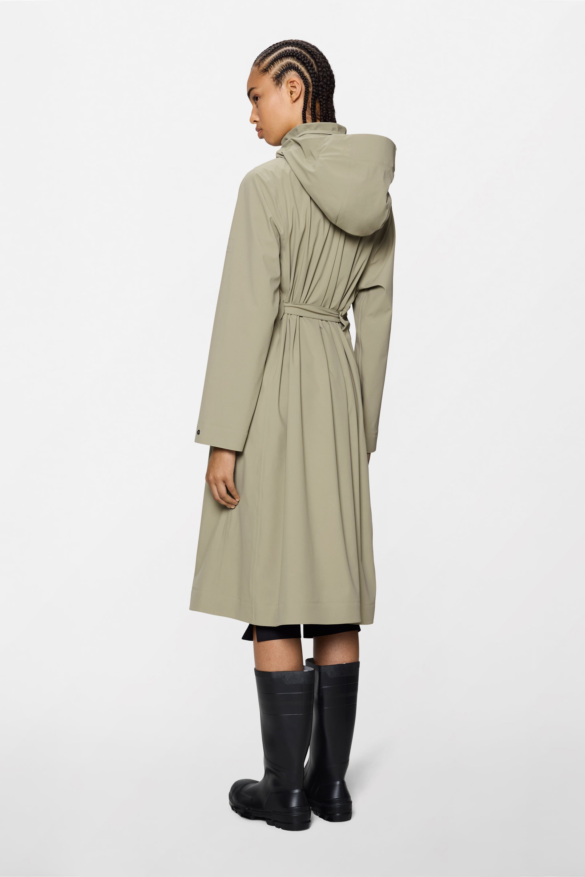 RAINS Suva Hardshell W Coat Beige Jacket