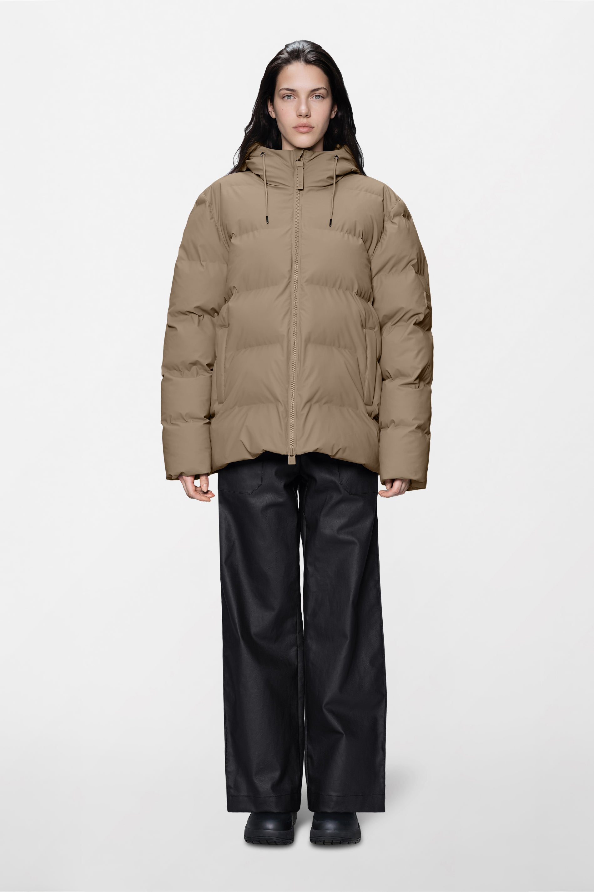 RAINS Alta Puffer Jacket Beige Jacket