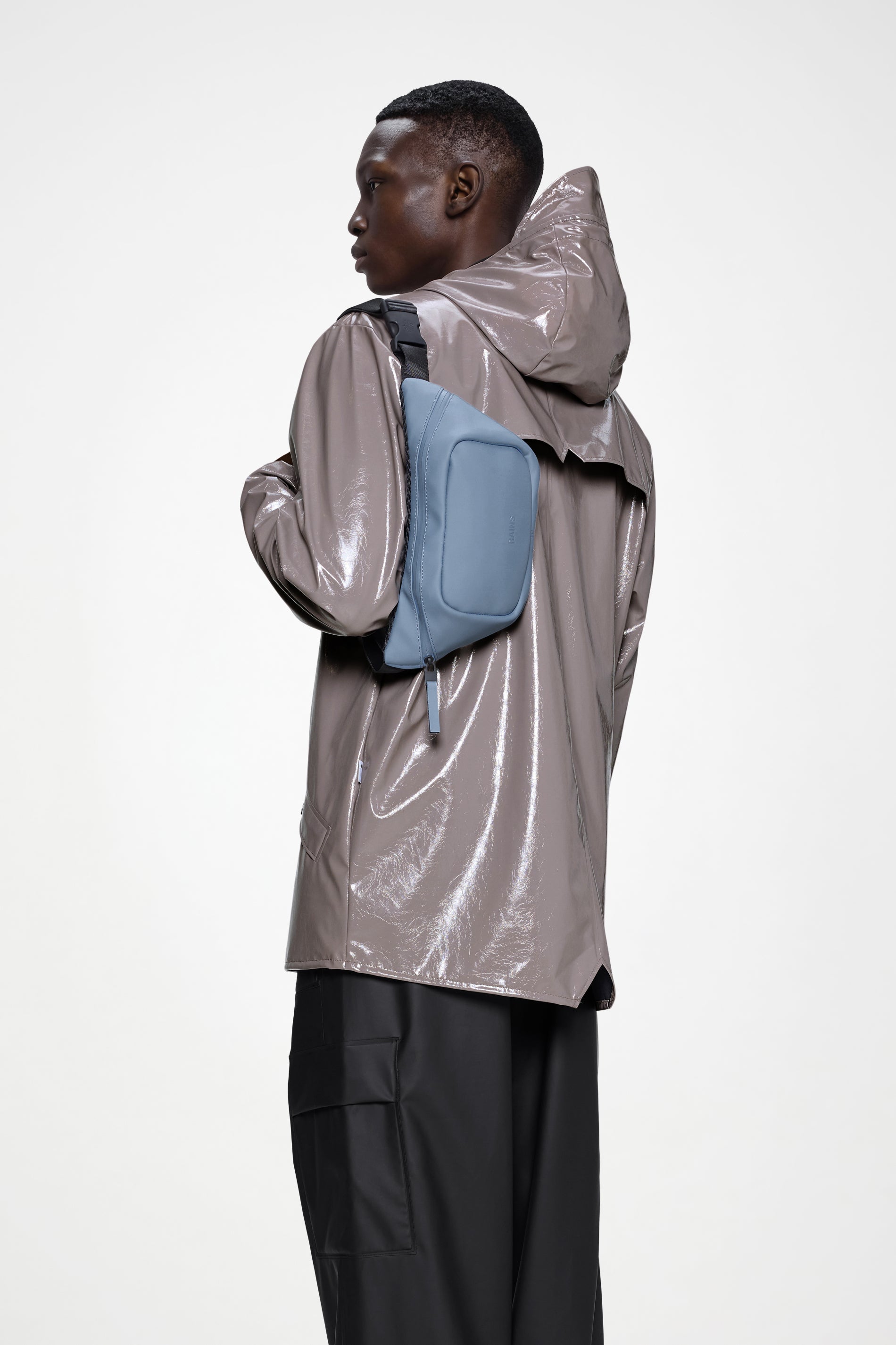 RAINS Bum Bag Mini Blue Dusk 1.50L H17 x D5.50 x W30 cm Bum bag