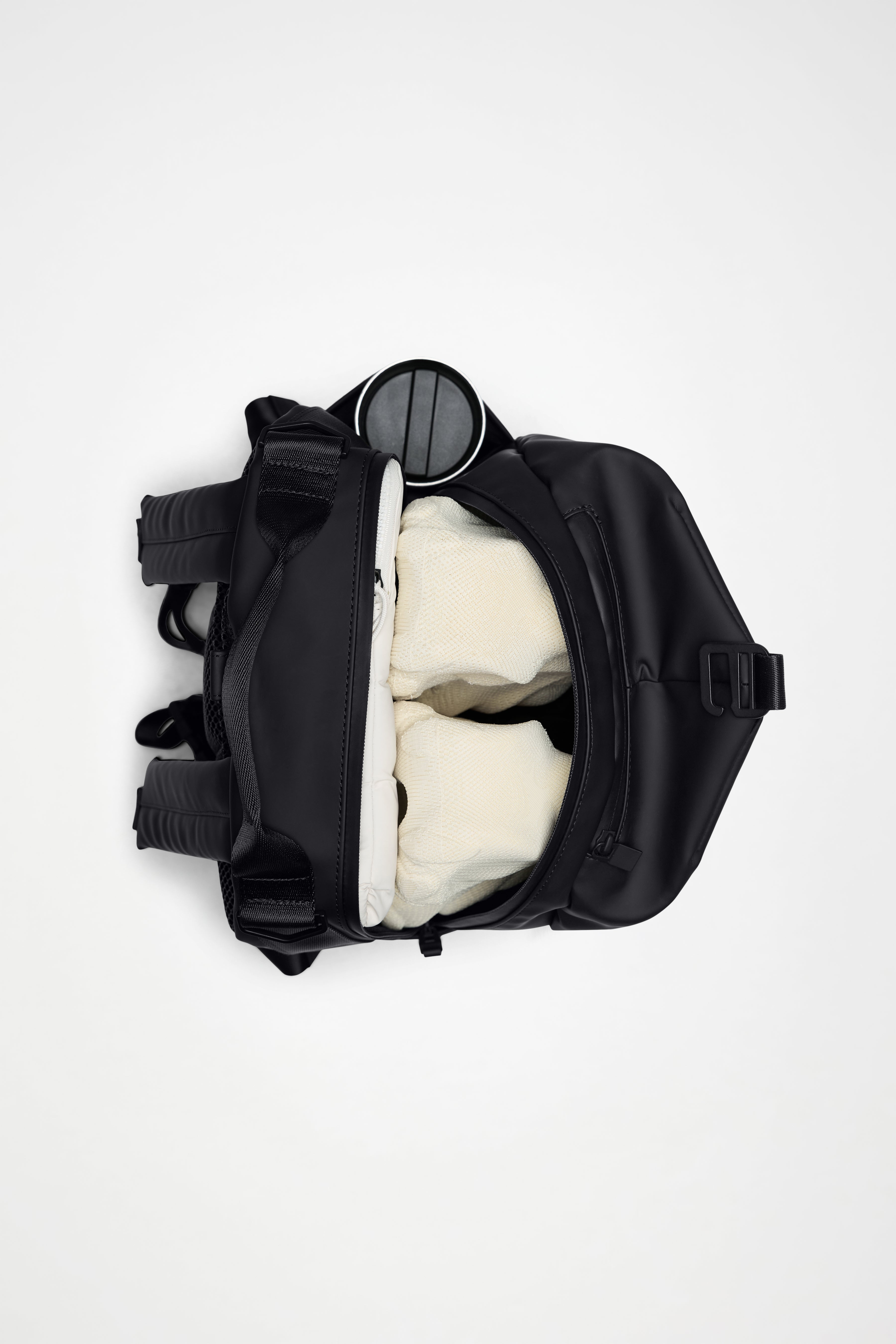 RAINS Clip Front Backpack Black 21L H44 x D16 x W30 cm Backpack