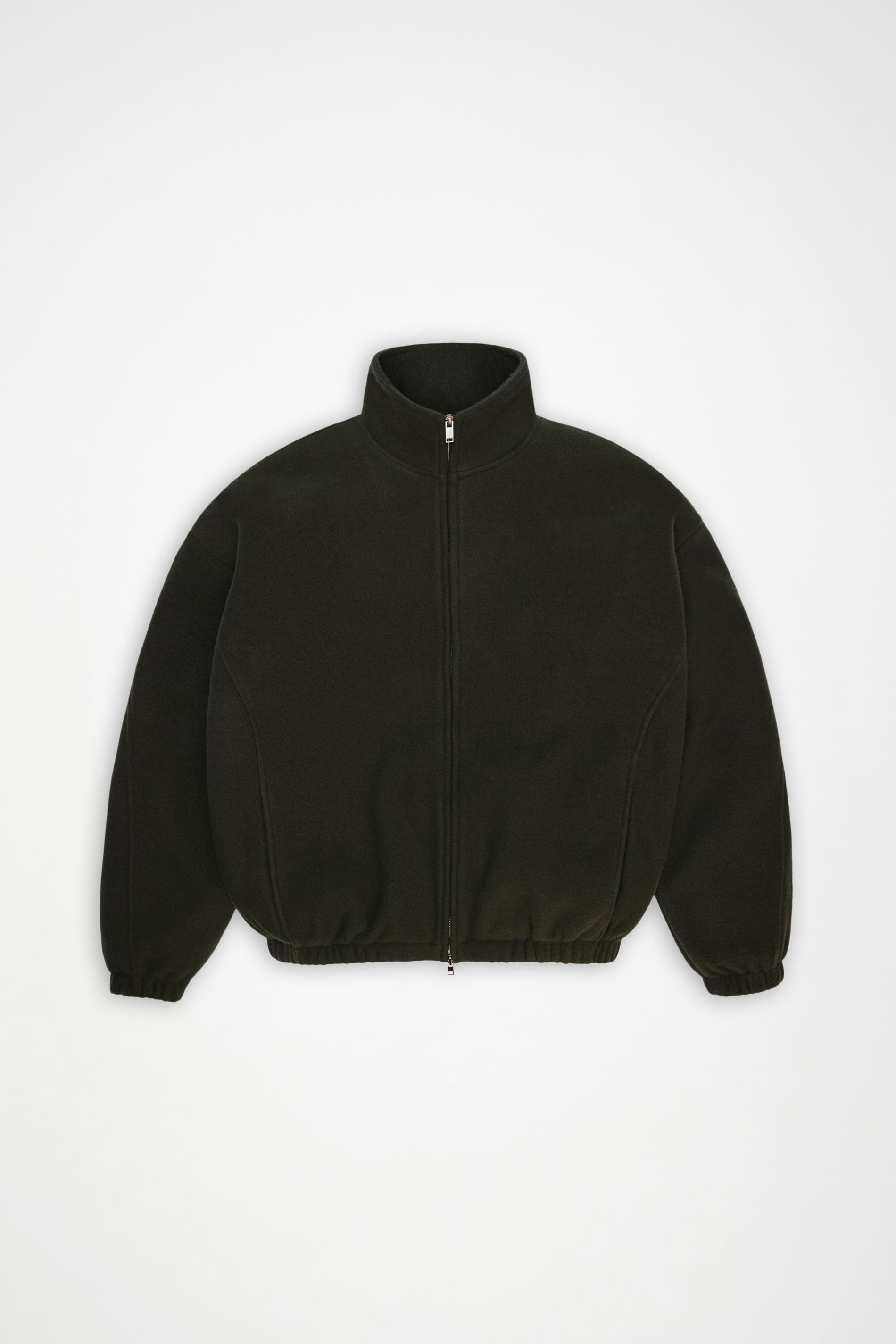 RAINS Fleece Zip Jacket Green Long Sleeve