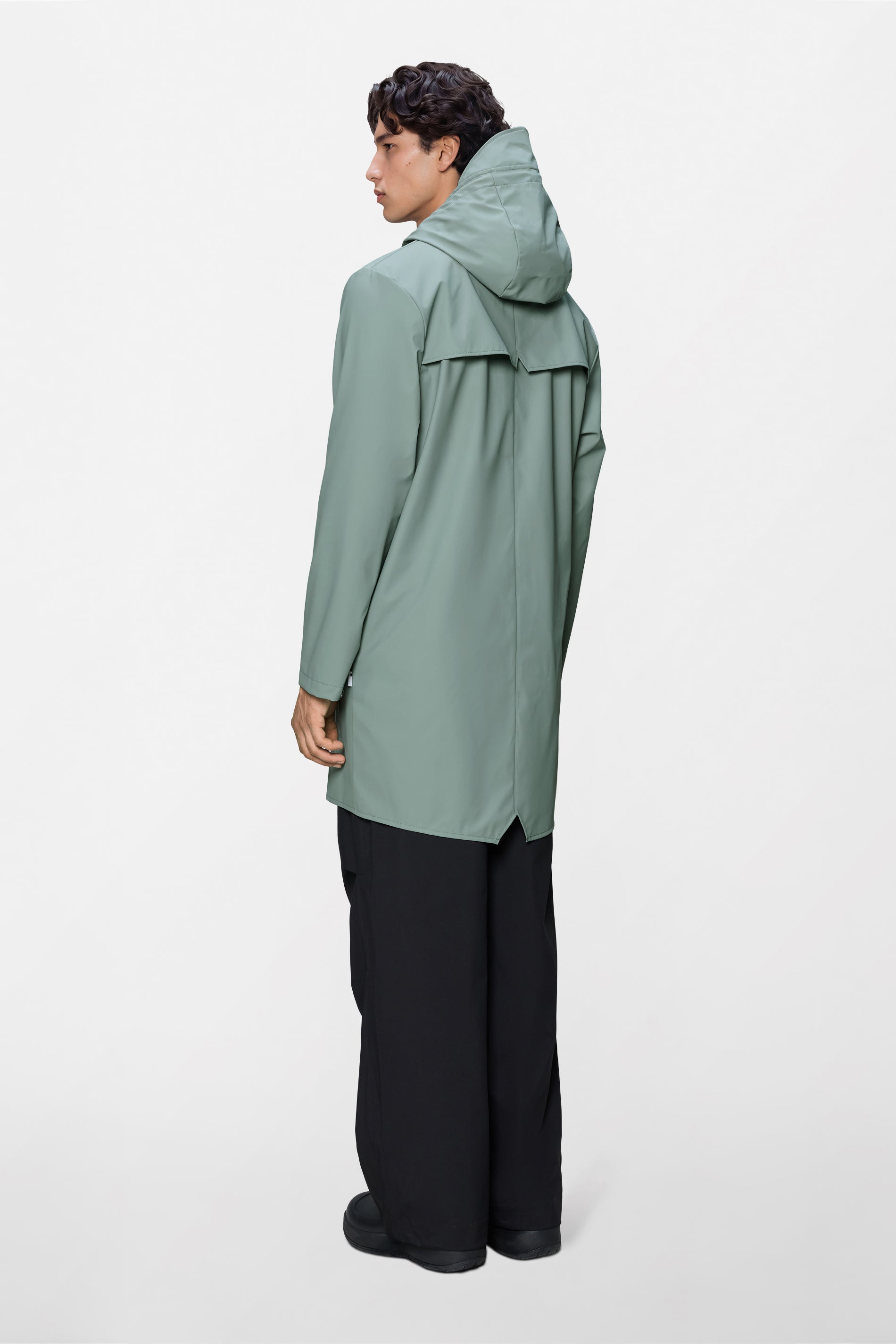 RAINS Long Jacket Sage Jacket