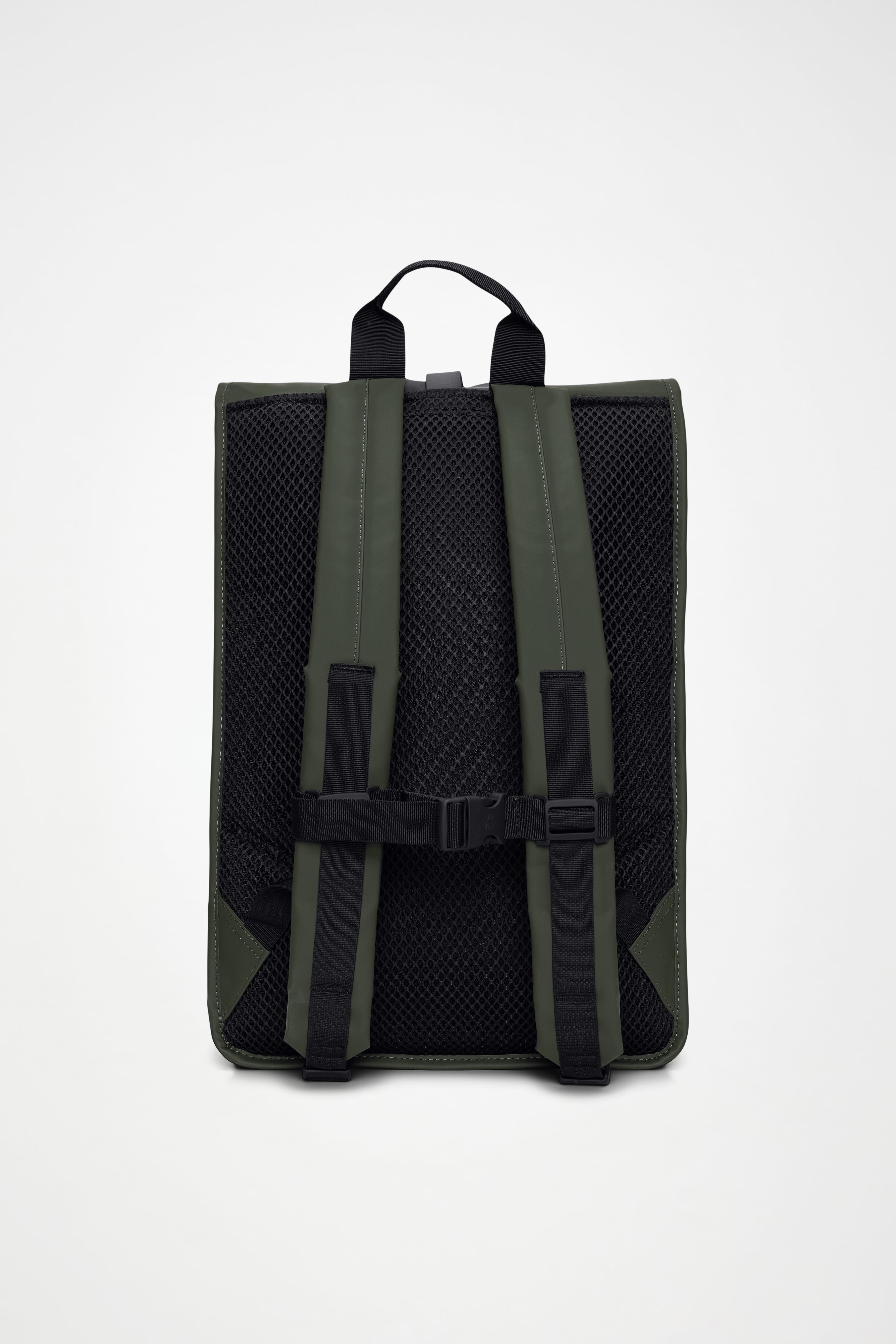 RAINS Rolltop Rucksack Large Green 28L H63 x D14 x W32 cm Backpack