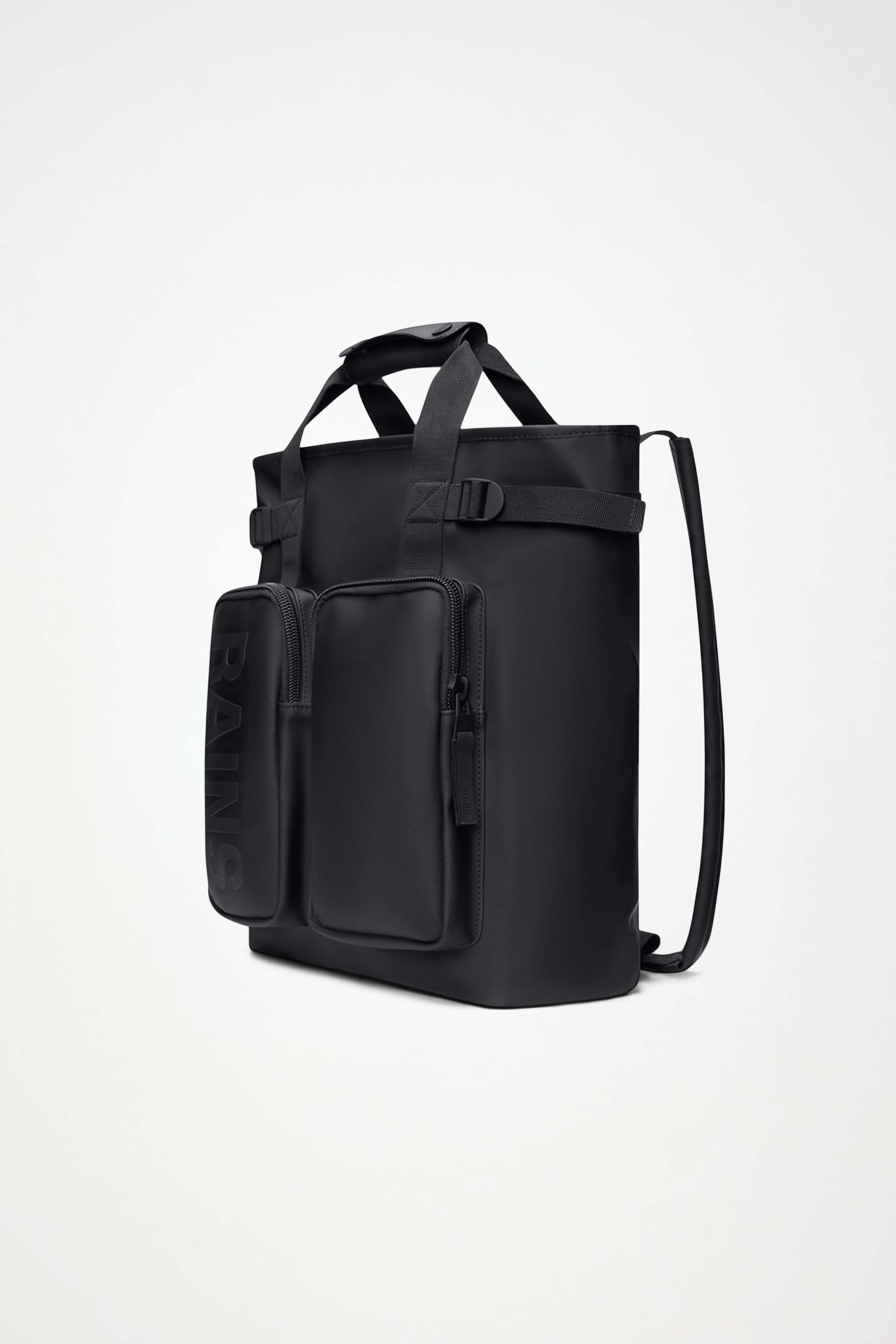 RAINS Texel Tote Backpack Black 15L H43 x D12.50 x W32 cm Backpack